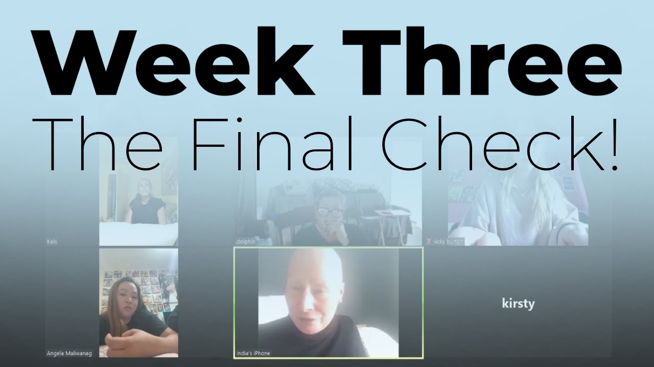 Manager's Meeting Week Three: THE FINAL CHECK
